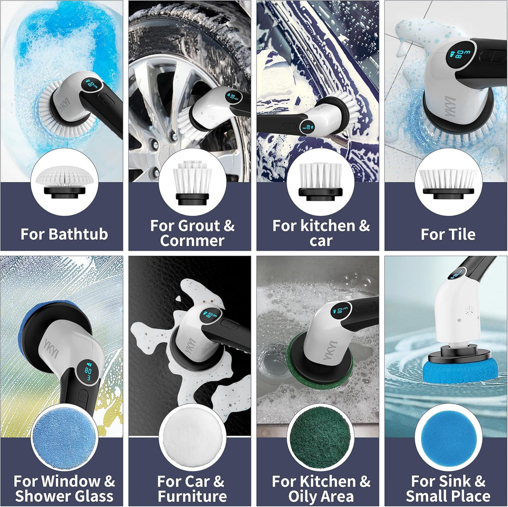 rechargeable electric scrubbing brush