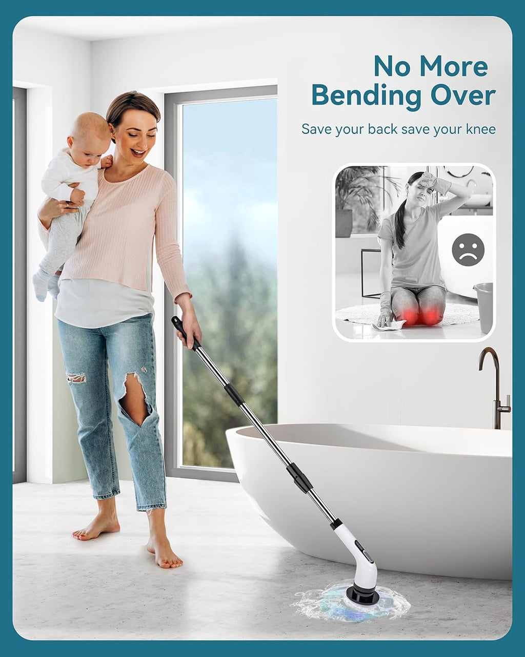 rechargeable electric scrubbing brush